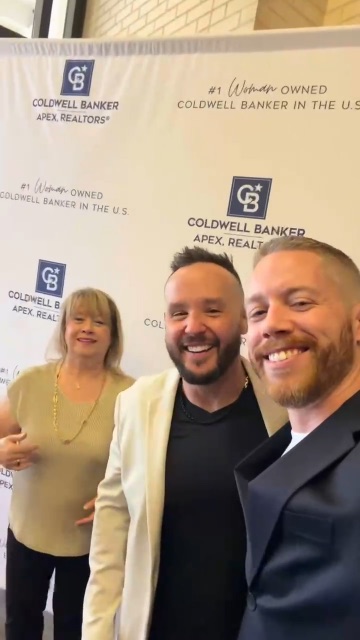 With my broker at a Coldwell Banker Apex event